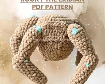 Rocky the Eridian Crochet Pattern | Project Hail Mary Amigurumi (PDF Pattern)