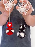 Spider-Man Crochet Pattern | Superhero Keychain Pattern | Bag Charm Amigurumi | PDF Tutorial | Beginner Friendly