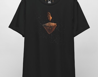 Camiseta de DJ de techno melódico, camiseta gráfica de DJ cósmico, camiseta rave underground, regalo de música electrónica para DJs, camiseta minimalista de techno para discotecas.