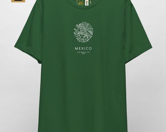 Mexico World Cup Shirt - Mexican Eagle 2026 Soccer Tee - Minimalist El Tri Crest Top - Green FIFA 2026 Apparel Gift by HolyDeer