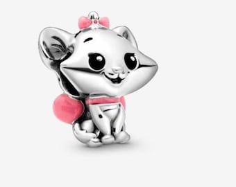 S925 Sterling Silver The Aristocats Marie Charm fits Pandora bracelet - BUY 3 GET 55% OFF