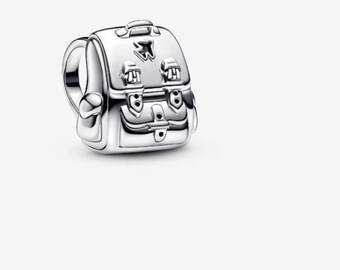 S925 Sterling Silver Adventure Backpack Charm fits Pandora bracelet - BUY 3 GET 55% OFF