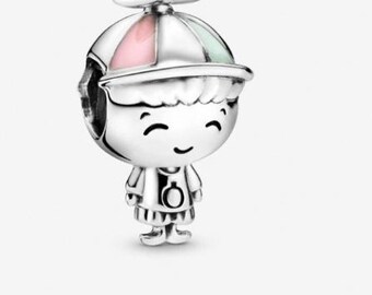 S925 Sterling Silver Little Boy Charm fits Pandora bracelet - BUY 3 GET 55% OFF