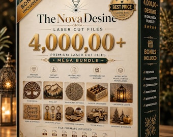 4,00,000+ Laser Cut Files Mega Bundle Set, SVG DXF 3D 2D, Home Decor, Kids Laser, Holidays, Ultimate Laser Mega Pack TheNovaDesine