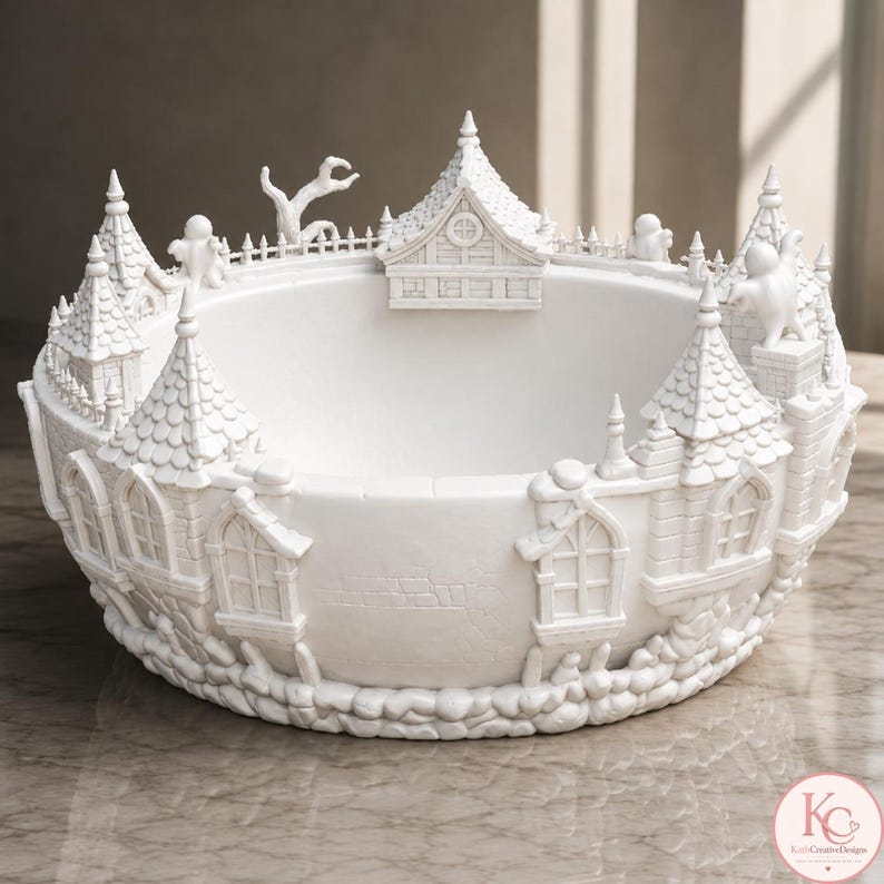 Ghost themed Halloween candy holder STL digital download