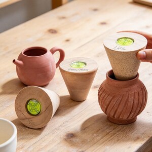 Personalized Wooden Pottery Rim Trimmer, Custom Ceramic Cup Rim Shaper, Clay Mug Edge Smoother, Pottery Wheel Handbuilding Tool, Potter Gift