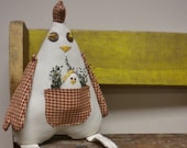 Hen & Chick Doll, Funky Chickens, Primitive Chicken Dolls, Country Decor