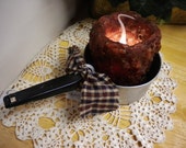 Grubby Electric Candle, Hand Poured Primitive Candle Kitchen Decor