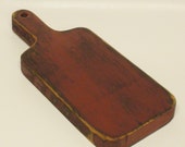 Candle Paddle, Decorative Painted Cutting Board, Primitive Country Pantry Board