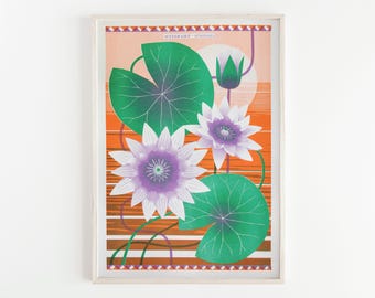 Archive | A3 Riso Print, Water Lily