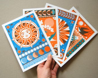 Archive | A5 Riso Prints, Set of 4,  Autumn
