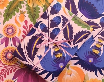 2nd | Wrapping Paper, Individual Folded Sheet, Petrykivka