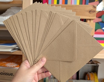 New | 20 x C6 Envelopes (to go with notecards), Eco-Kraft Recycled