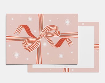 2nd | Single A6 Notecard, Double Sided Design, Ribbons
