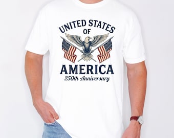 America 250th Anniversary Eagle USA Graphic Tee
