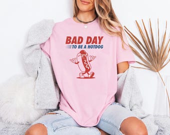 Funny Hotdog Meme Tee, Retro Mascot Grill Apparel, Summer BBQ Gift