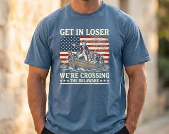 Crossing The Delaware Patriotic Shirt, Funny American History Tee