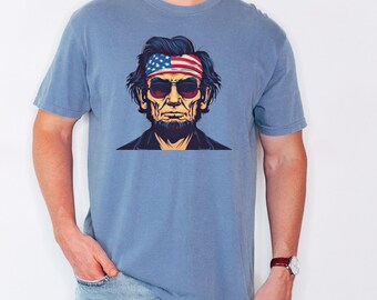 Vintage Abraham Lincoln Patriotic USA 250th Anniversary Shirt