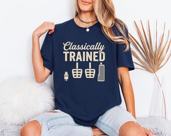 Classically Trained Stick Shift Tee, Vintage Manual Driving Apparel
