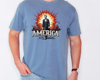 Vintage Lincoln America 250th Anniversary Patriotic Shirt