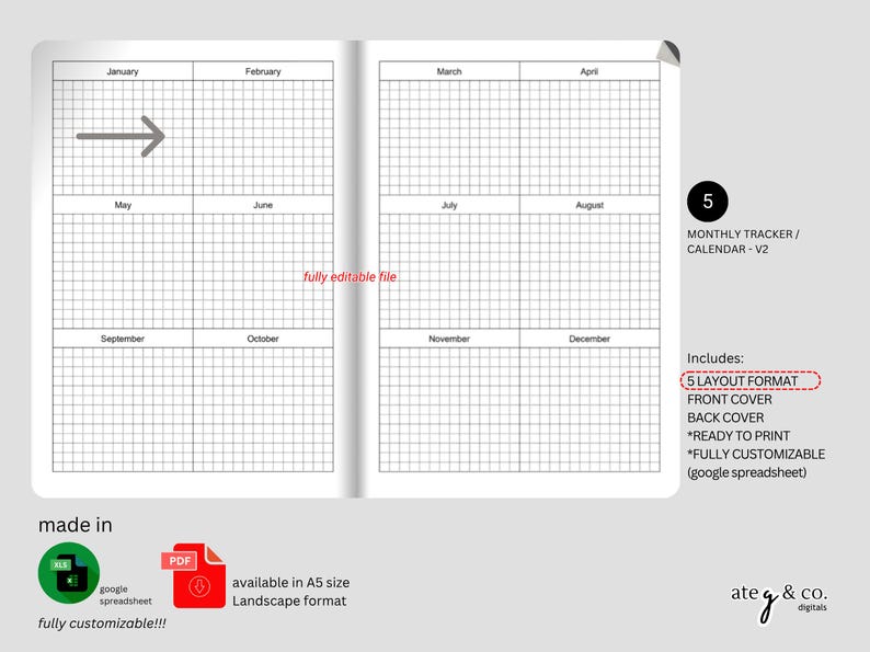 Printable Journal Racker Editable/printable - Journal & Tracker Notes - Etsy