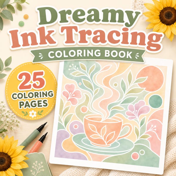 Ink Tracing Printable - Etsy