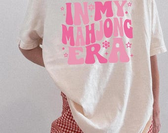 Comfort Colors® In my Mahjong Era Shirt, Mahjong Shirt, Funny Mahjong gift, Mahjong clothing, Mahj Shirt, game night shirts