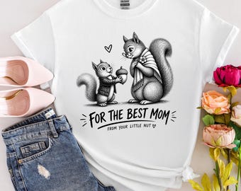 Gildan Mother’s Day Shirt, Squirrel Mom Graphic, Animal Lover Gift , Funny Tee