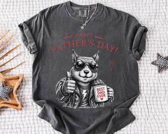 Funny Dad Squirrel Shirt, Father’s Day Gift for Dad, Comfort Colors Tee