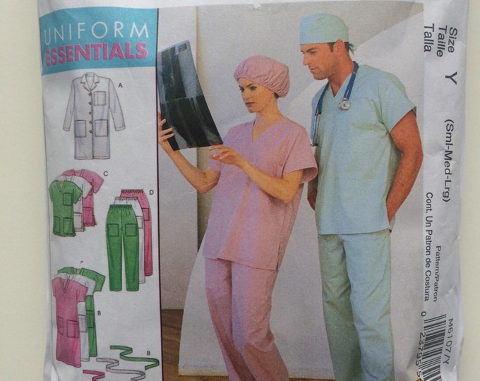 Scrubs and Lab Coat Sewing Pattern Men's and Misses Etsy