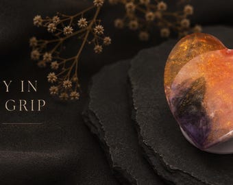 Galaxy Heart Phone Grip – Handmade Resin Pop Socket