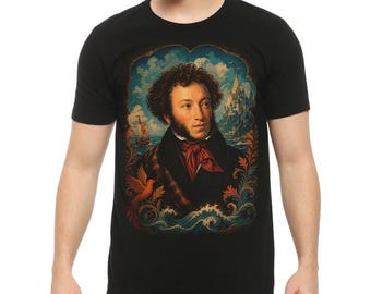 Alexander Sergeyevich Pushkin Art T-Shirt, Men's and Women's Sizes Tee