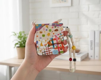 Samsung Galaxy Z Flip Case mit Bär Stern Kette Kätzchen Design Schutzhülle