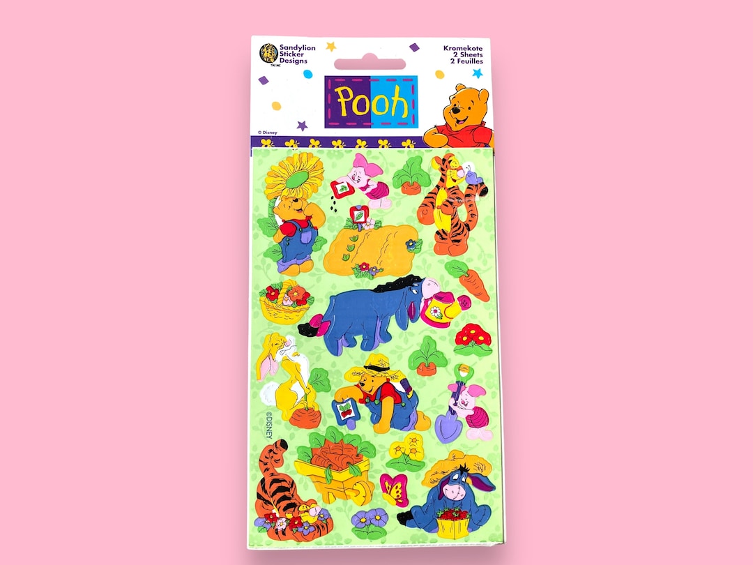 Vintage Sandylion Winnie the Pooh Stickers Etsy