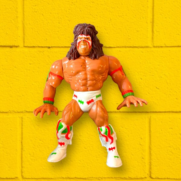 LOT DE 4 figurines Vintage WWF Ultimate Warrior 1991 Titan Sport Hasbro EUR 30,00 - FR