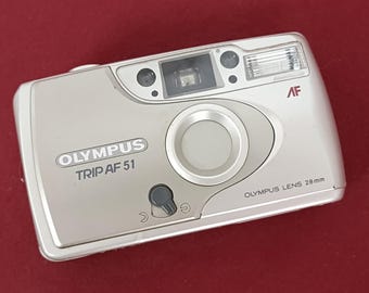 Olympus Trip AF 51 Film Camera, 28mm Lens, Autofocus, Tested Working