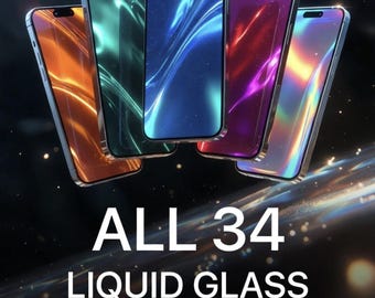All 34 Liquid Glass Wallpaper Packs