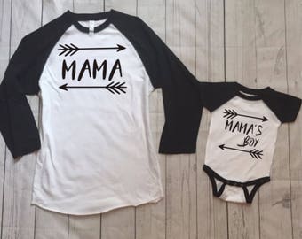 Items Similar To Mama And Mamas Boy Matching Shirts Mother Son