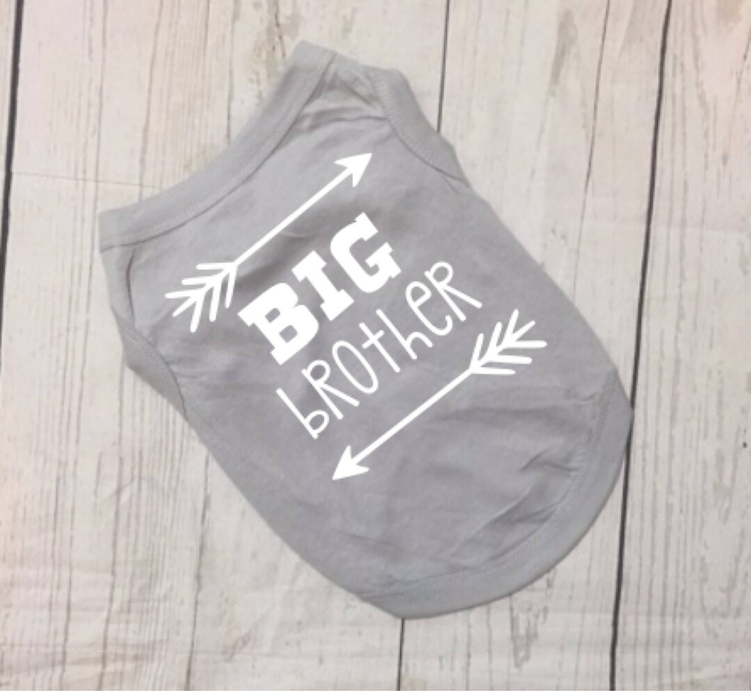 Big Brother Dog Shirt Dog Owner Gift Personalized Dog Etsy