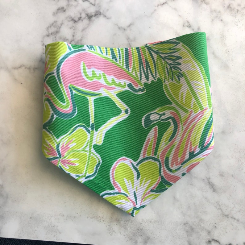 Pet Bandana Collar Bandana Preppy Pet Scarf Flamingo Pet Scarf Dog Scarf Girly Dog Bandana Pet Accessories