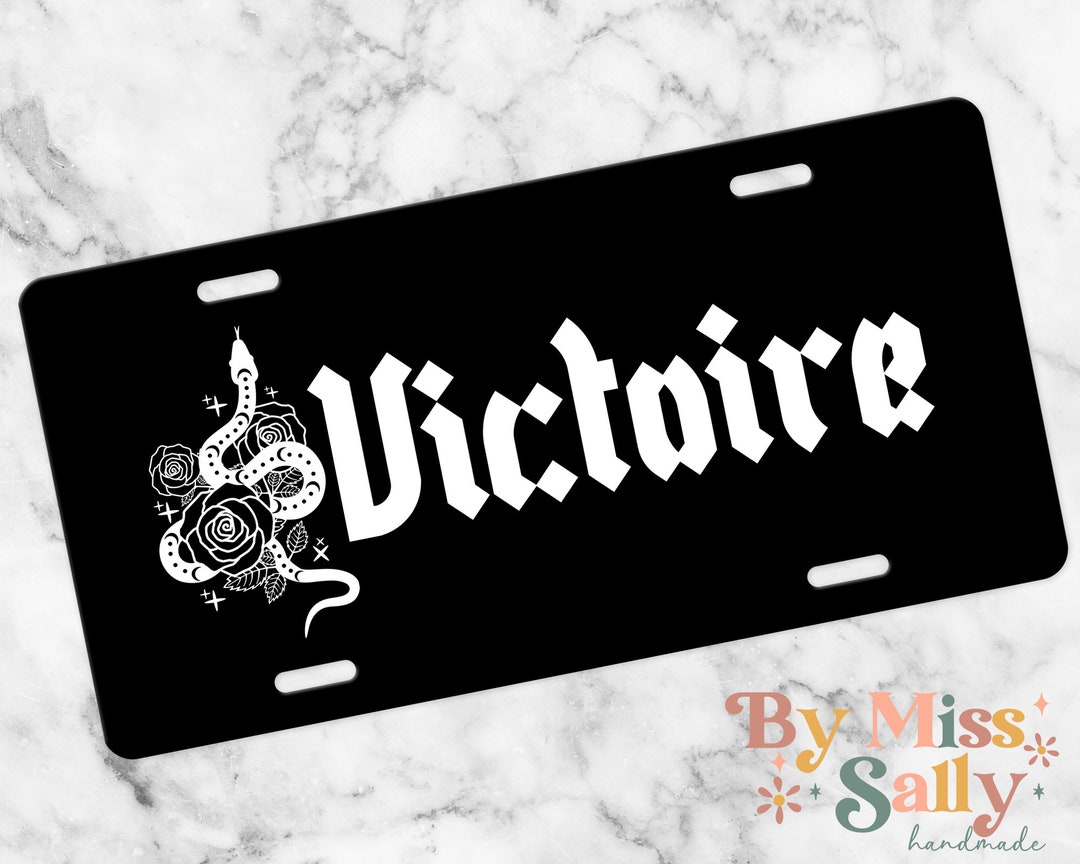 Witchy License Plate, Snake License Plate, Front License Plate Tag