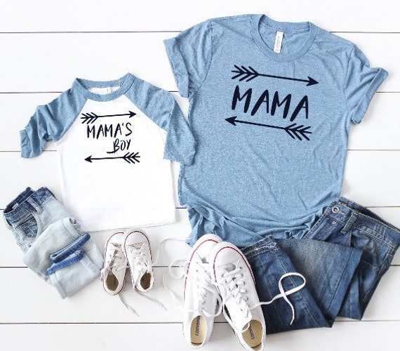 mom and baby boy matching shirts