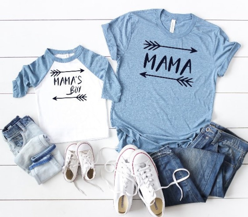 Mama And Mama S Boy Matching Shirts Mom And Baby Boy Etsy