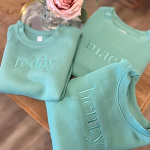 Toddler Sweatshirt, Boys Name Sweatshirt, Kids Crew Neck Sweatshirt, Kids Monogram Pullover Shirt, Name Sweatshirt, Embroidered Sweatshirt