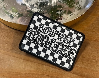 Low Key Boujee Iron On Patch, Trucker Hat Patches, Iron On Patches, Funny Hat Patch, Sarcastic, Bag Patch, DIY, Hat Bar