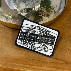 Mama Iron On Patch, Trucker Hat Patches, Iron On Patches, Overstimulated Mom Hat Patch, Raising Mayhem, Bag Patch, DIY, Hat Bar