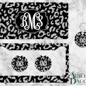 Black Leopard Personalized License Plate, Custom Car Tag for Women, Name Car Tag, License Plate Frame, Car Coasters, Front License Plate