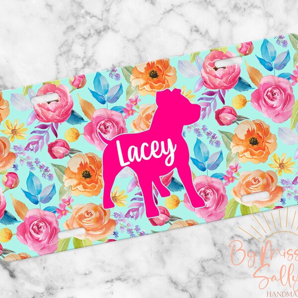 Rescue Dog License Plate Etsy