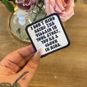 Sarcastic Iron On Patch, Trucker Hat Patches, Iron On Patches, Funny Hat Patch,  Retro, Bag Patch, DIY, Hat Bar, Villian Hat Patch