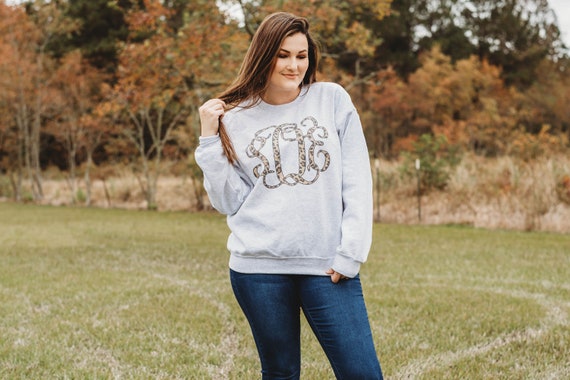 Monogram Sweatshirt Crewneck Sweatshirt 